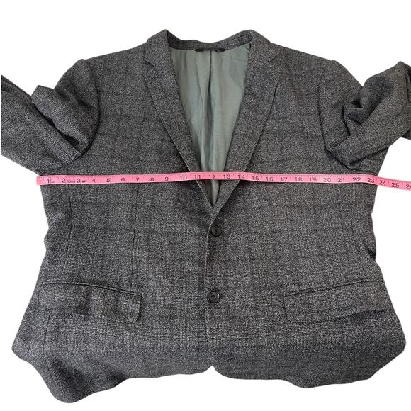 Banana Republic REDA 1865 Wool Plaid Sport Coat Blazer Men's Size 46R Slim fit - Picture 7 of 15